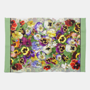 Pansy Cascade Kitchen Towel