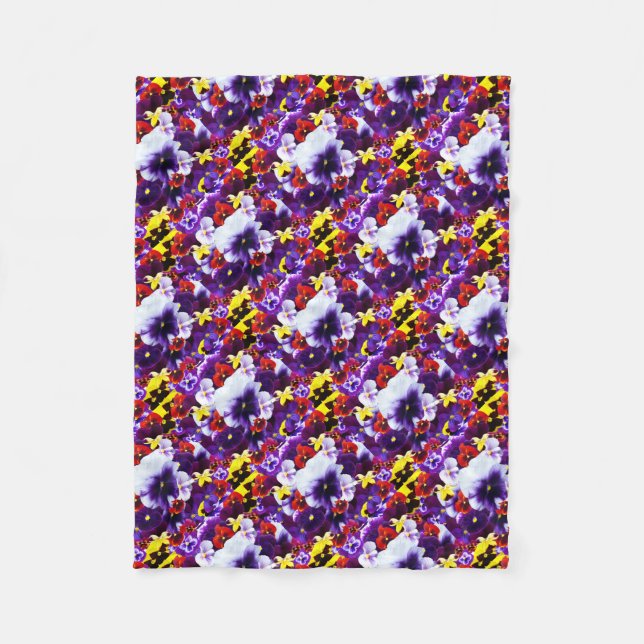 Pansy Celebration, Fleece Blanket (Front)