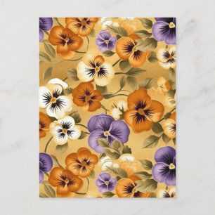 Pansy Chiyogami  Postcard