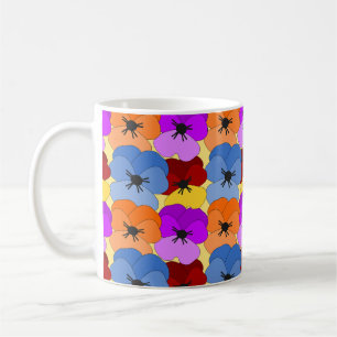 Pansy Collage  Coffee Mug