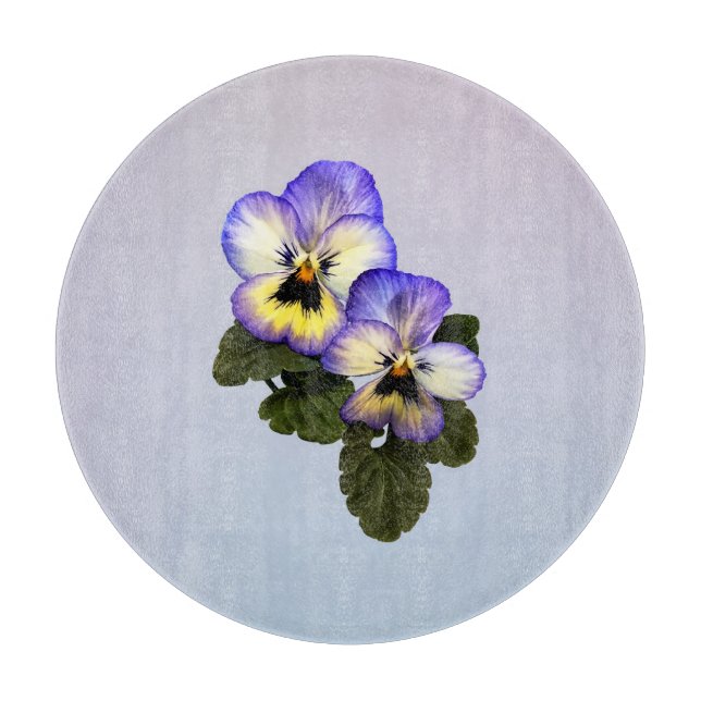 Pansy Duo Cutting Board (Front)