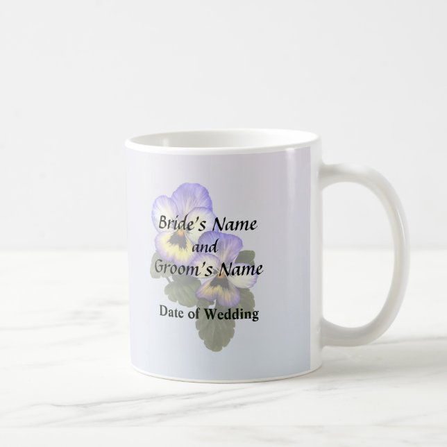 Pansy Duo Wedding Products Coffee Mug (Right)