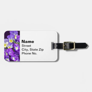 Pansy Family Reunion Luggage Tag