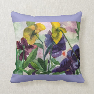 Pansy Field Throw Pillow