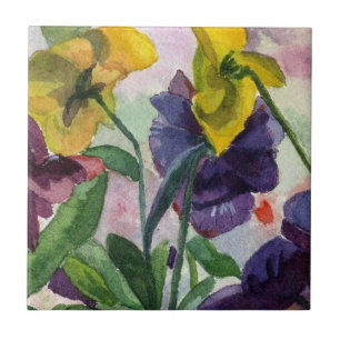 Pansy Field Tile
