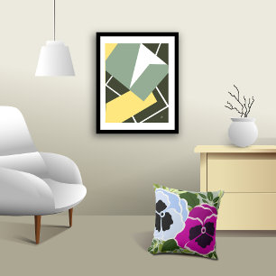 Pansy Flowers Throw Pillow