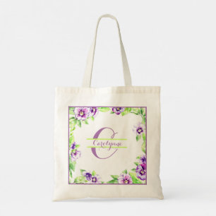 Pansy Frame Tote Bag