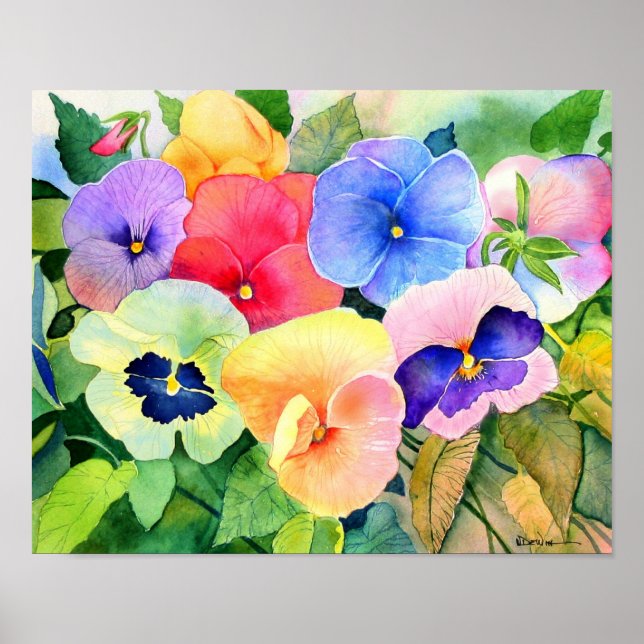 Pansy Garden Print (Front)