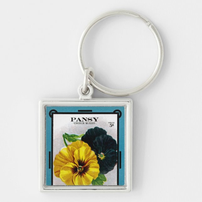 Pansy Keychain (Front)
