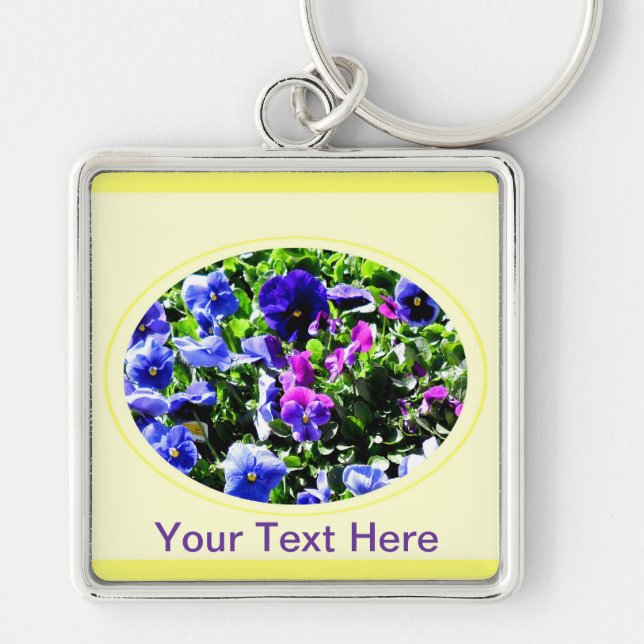 Pansy Keychain (Front)