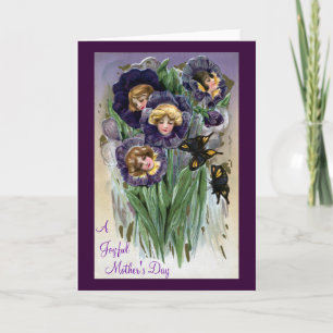 Pansy Ladies Mother's Day Card