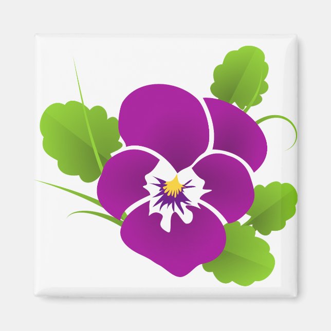 Pansy Magnet (Front)