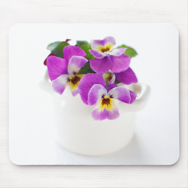 pansy mouse pad (Front)