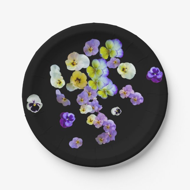 Pansy Paper Plates (Front)