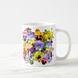 Pansy Patchwork Coffee Mug