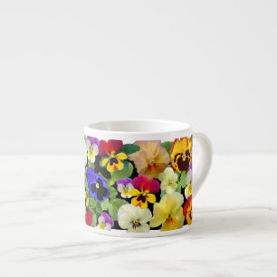 Pansy Patchwork Mug de café à deux tons