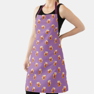 Pansy Pattern Apron