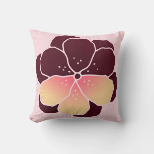 Pansy Power Throw Pillow