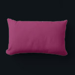 Pansy Purple Solid Plain Colour Lumbar Pillow<br><div class="desc">Pansy Purple Solid Plain Colour
Classic/ Classy fashion style colour. It can use on formal/ informal occasions.
Lifetable, confident colour.
Work well with other colours and can be a platform/ base for different colours. As beige, cream, and lots more colours.
Hex# 890245</div>