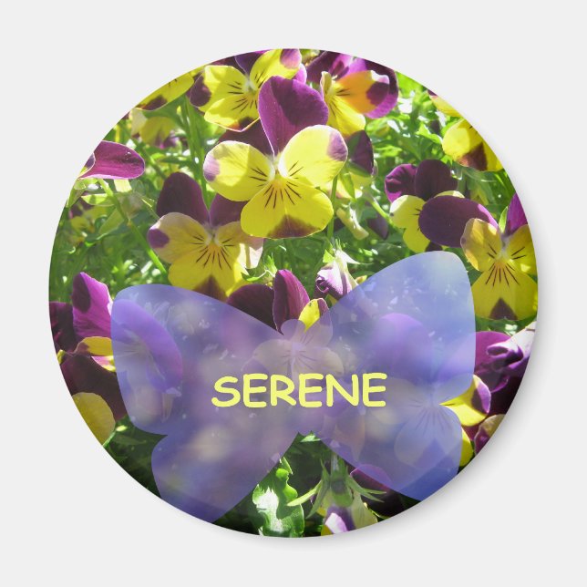 Pansy Serene Magnet (Front)