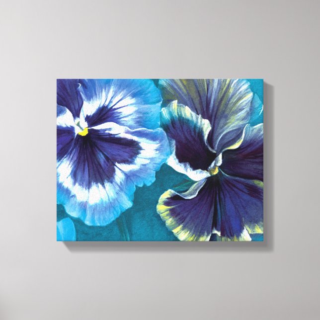 Pansy study canvas wrap print (Front)