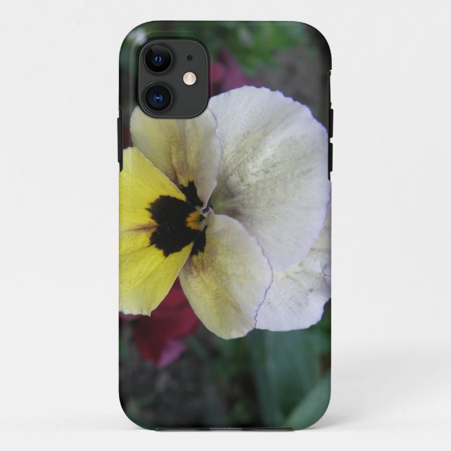 Pansy White and Yellow iPhone 5 Case (Back)