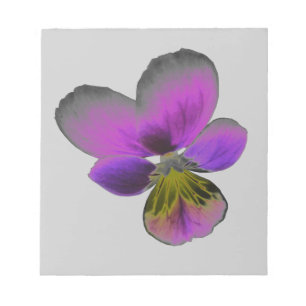 Pansy Wild Dark Purple Notepad