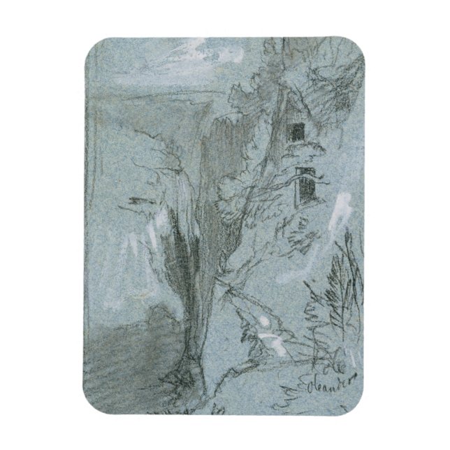 Pantalica, from 'Views of Sicily (chalk & gouache Magnet (Vertical)