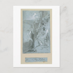 Pantalica, from 'Views of Sicily (chalk & gouache Postcard