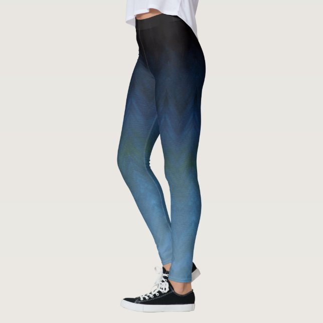 Pantalon bleu océan Leggings toile Pantalon bleu L (Gauche)