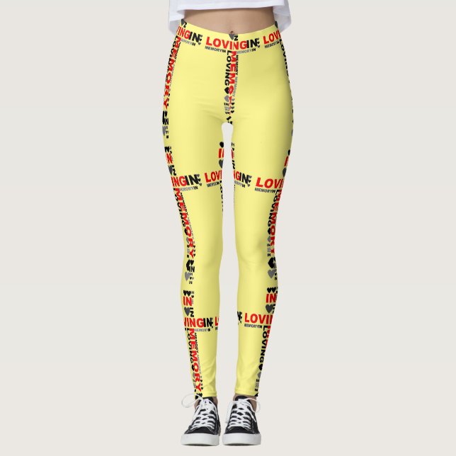 Pantalon Yoga Leggings Étiquettes Pantalon dans la (Devant)