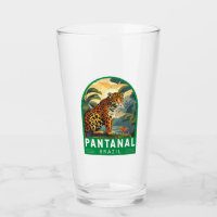Pantanal Brazil Jaguar Travel Art Vintage