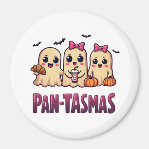 Pantasmas Funny Ghost Groovy Retro Halloween Magnet