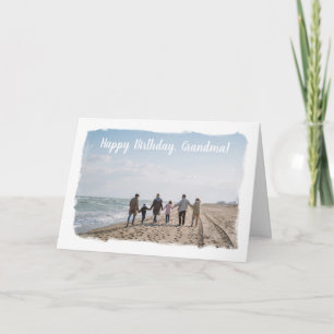 Panted Edges Custom Horizontal Photo Card