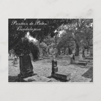 Panteón de Belén Blanco y Negro Postcard