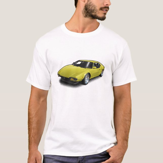 Pantera jaune sur le T-shirt blanc (Devant)