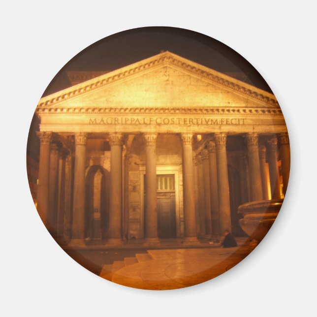 Pantheon at night magnet (Front)