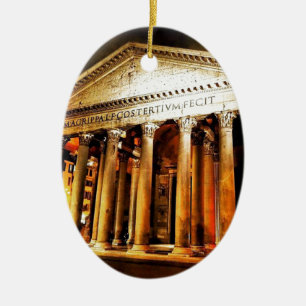Pantheon In Rome Ceramic Ornament