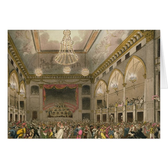 Pantheon Masquerade from 'Ackermann's Microcosm (Front Horizontal)