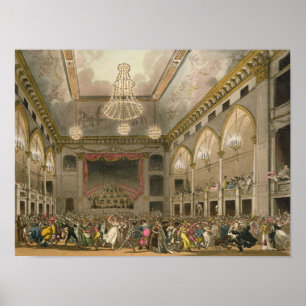 Pantheon Masquerade from 'Ackermann's Microcosm Poster