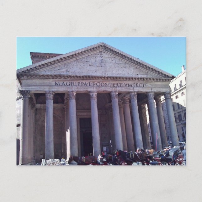 Pantheon, Rome, Italy Postcard (Front)