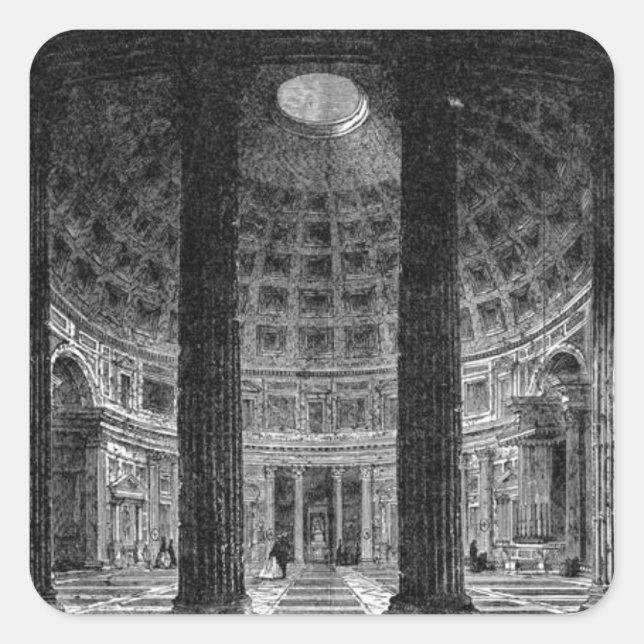 Pantheon Square Sticker (Front)