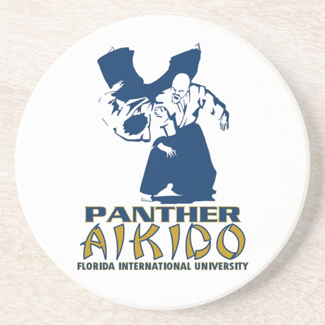 Panther Aikido Sandstone Coaster (Front)