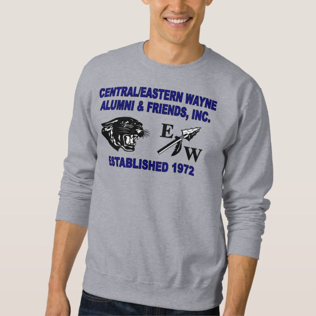 Panther and EW Grey Sweatshirt (Front)