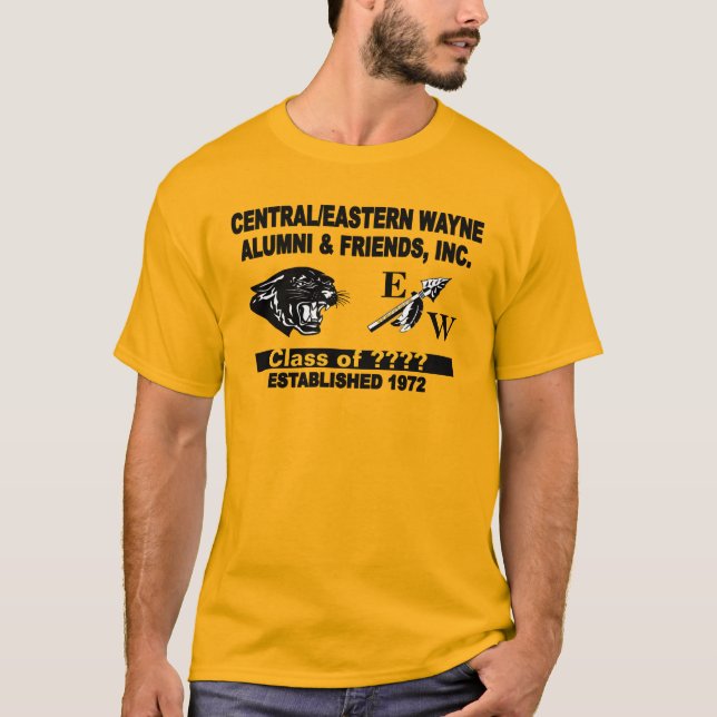 Panther and Trending EW Gold T-Shirt (Front)