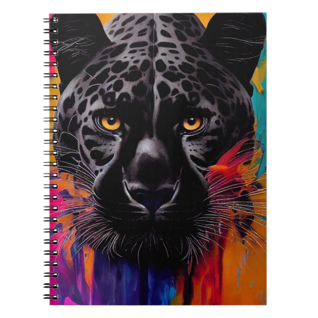 Panther Animal Discovery Adventure Nature Planet E Notebook (Front)