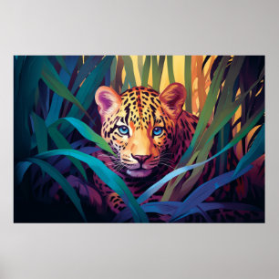 Panther Animal Jungle Nature Wilderness Poster
