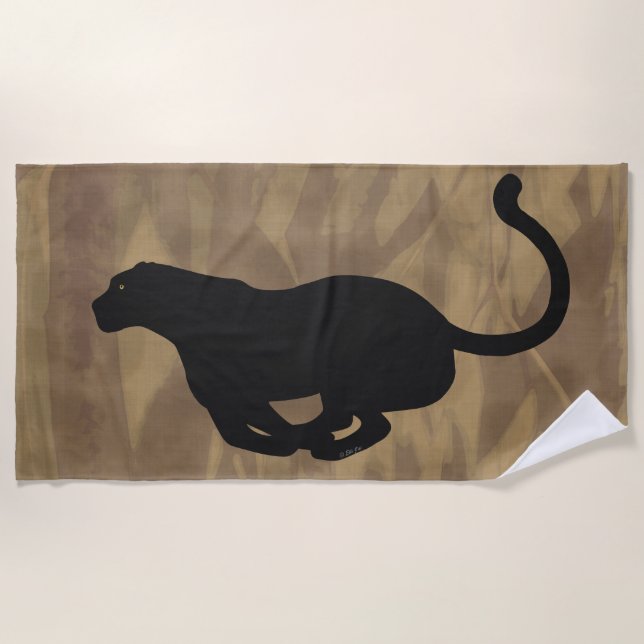 Panther Beach Towel (Front)