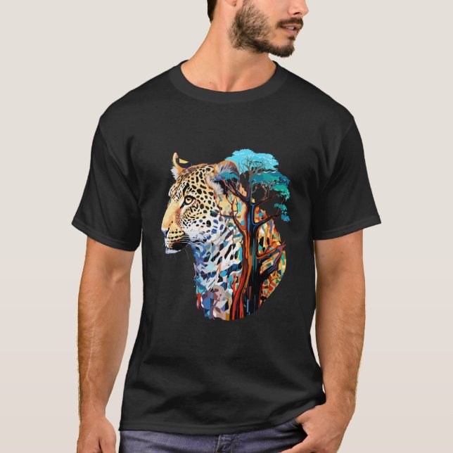 Panther Beast Animal World Predator Wild Nature T-Shirt (Front)