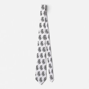 Panther - Black & White Tie